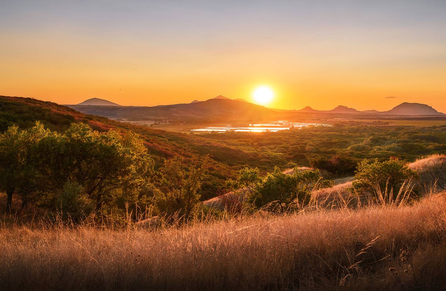 кавказ, кмв, кавказские минеральные воды, горы, бештау, солнце, закат, Zakharov Armen
