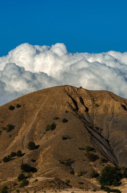 крым, облака, небо, горы, холмы, clouds, sky, mountain Летний Крым фото превью