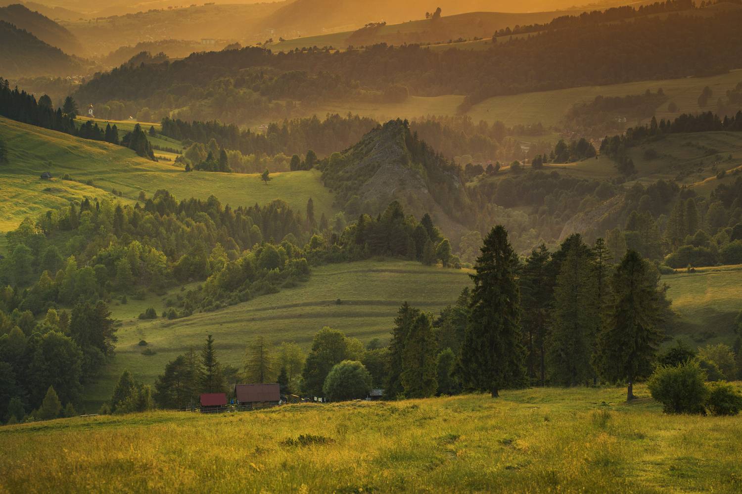 Landscape, Nature, Hill, Idyllic, Agricultural, Field, Rural, Poland, Pieniny, Moutains, Damian Cyfka