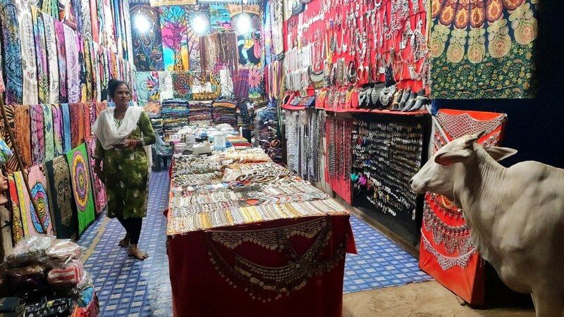 корова, рынок, путешествие, жанр, покупки, гоа, goa, cow, market, travel, shopping For shopping фото превью