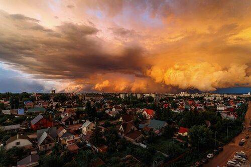 Тамбовское огненное небо.