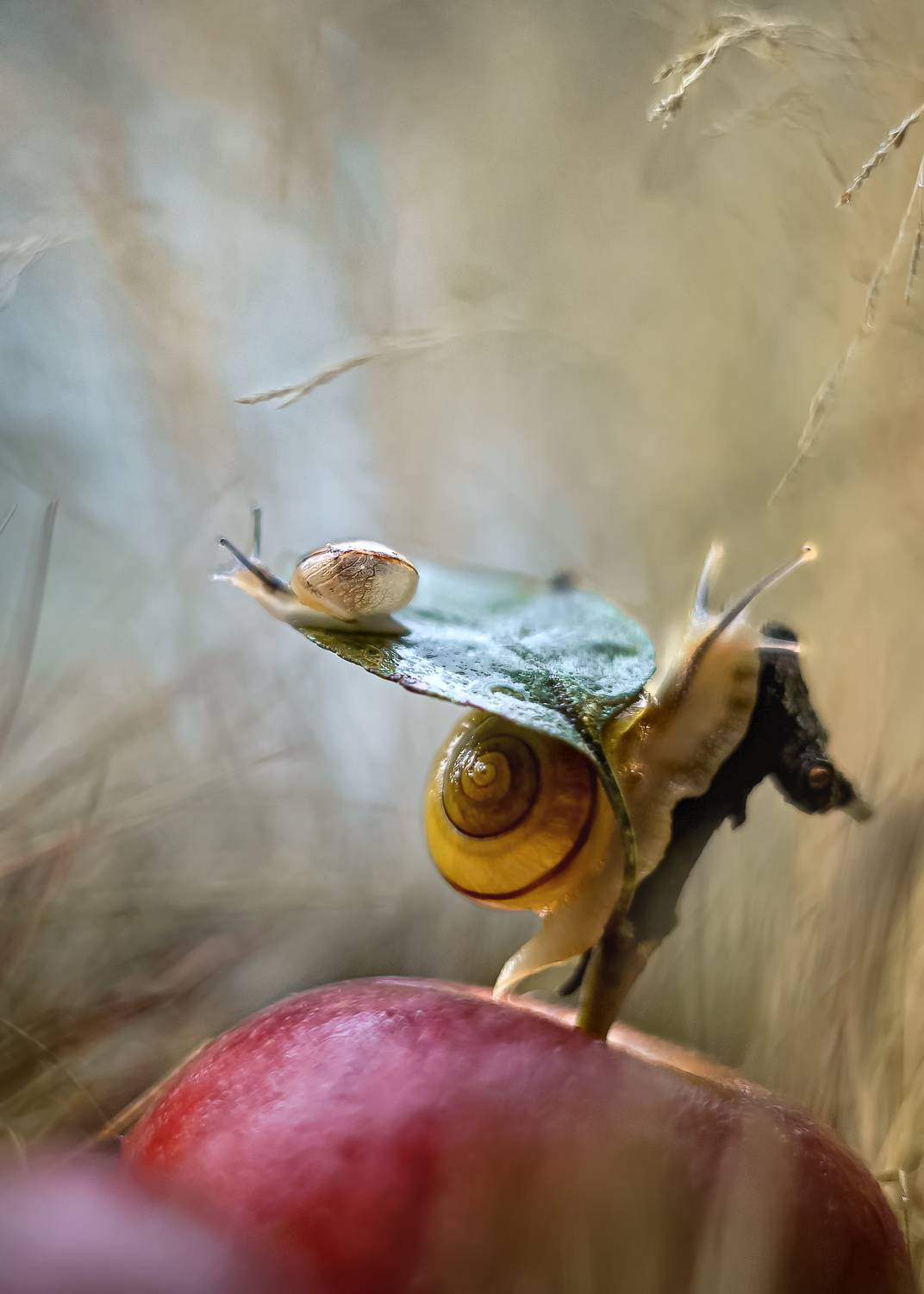 улитка, гелиос, макро, смешные истории, лето, поле, яблоко,беларусь, ирина горюкина, ИРИНА ГОРЮКИНА