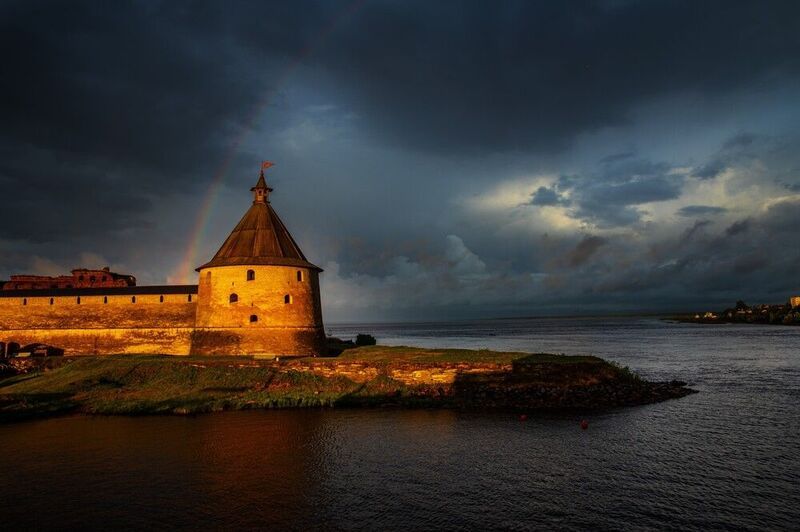 abashkin sergey, абашкин сергей, природа, forest, nature, пейзаж, радуга, гроза, река, нева, россия, облака,  орешек, питер, санкт-петербург После грозы фото превью