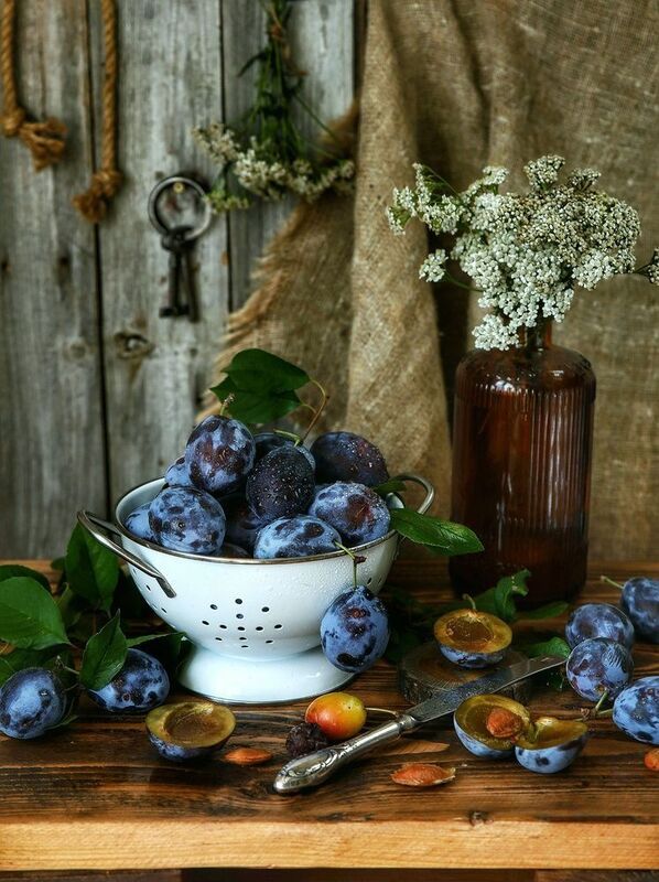 Натюрморт  Сливовый август  фото превью