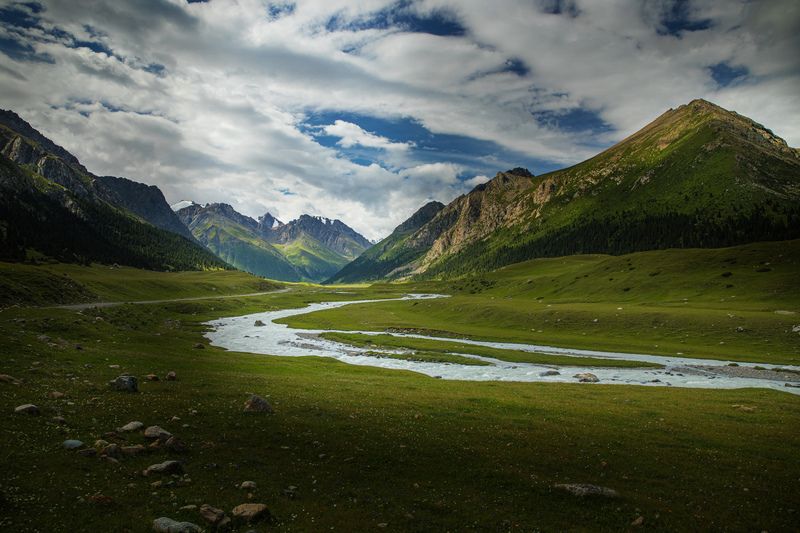 abashkin sergey, абашкин сергей, природа, forest, nature, пейзаж, тургень-аксу, горы, кыргызстан, облака, ущелье,  тяньшань, скалы, киргизия,  перевал Ущелье Тургень-Аксу 2 фото превью