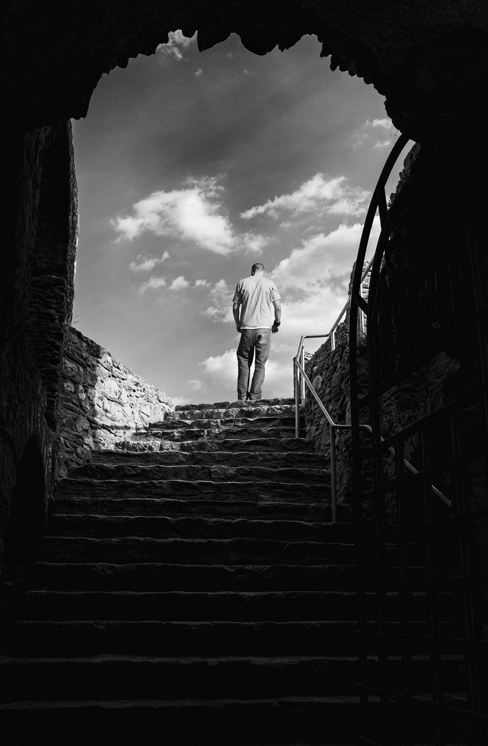#Cloud #Sky #Atmosphere #Stairs #World #Flash photography #Architecture #Black-and-white #Style #Tints and shades, Shpek Andrey
