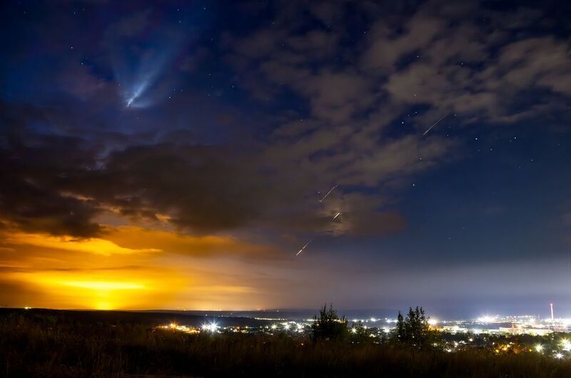 Пролёт ракеты-носителя \\\