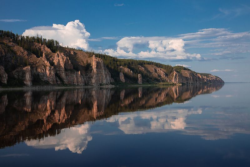 якутия, река лена, еланские скалы Еланские скалы. Лена. фото превью