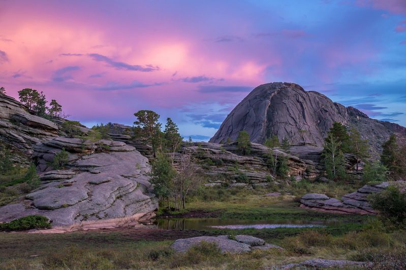 горы торайгыр баянаул Закат в Баянауле фото превью