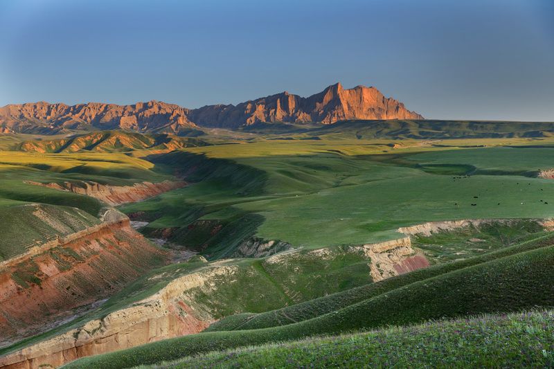 abashkinsergey, природа, forest, nature, пейзаж, колкагар, горы, кыргызстан, облака,  тяньшань, скалы, река,  киргизия,  перевал Скальный массив в долине реки Колкагар. Киргизия (Кыргызстан) фото превью