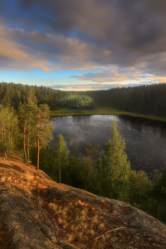 Закат на Клюквенном озере фото превью