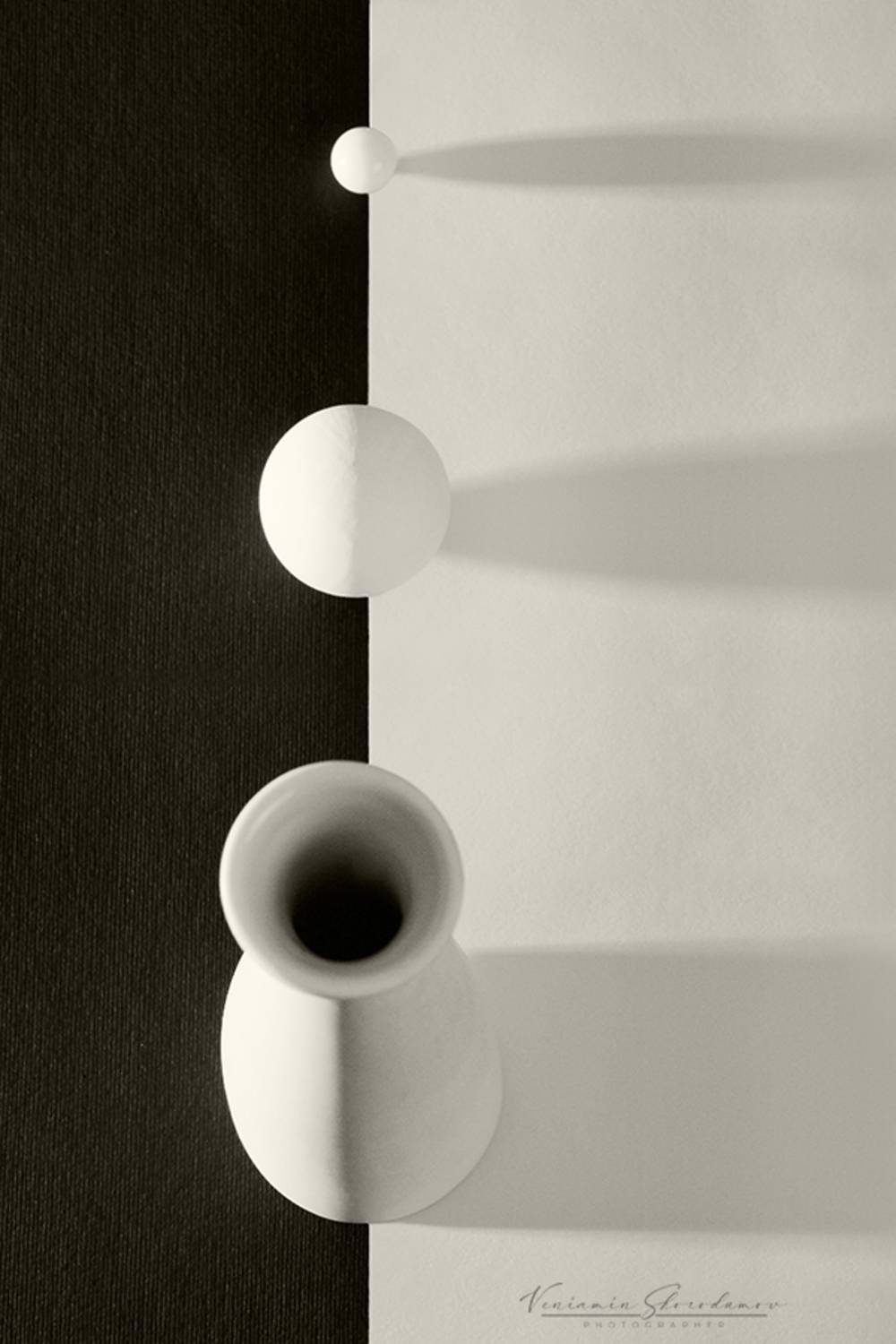 натюрморт, белое, чёрное, vensk, Скородумов Вениамин