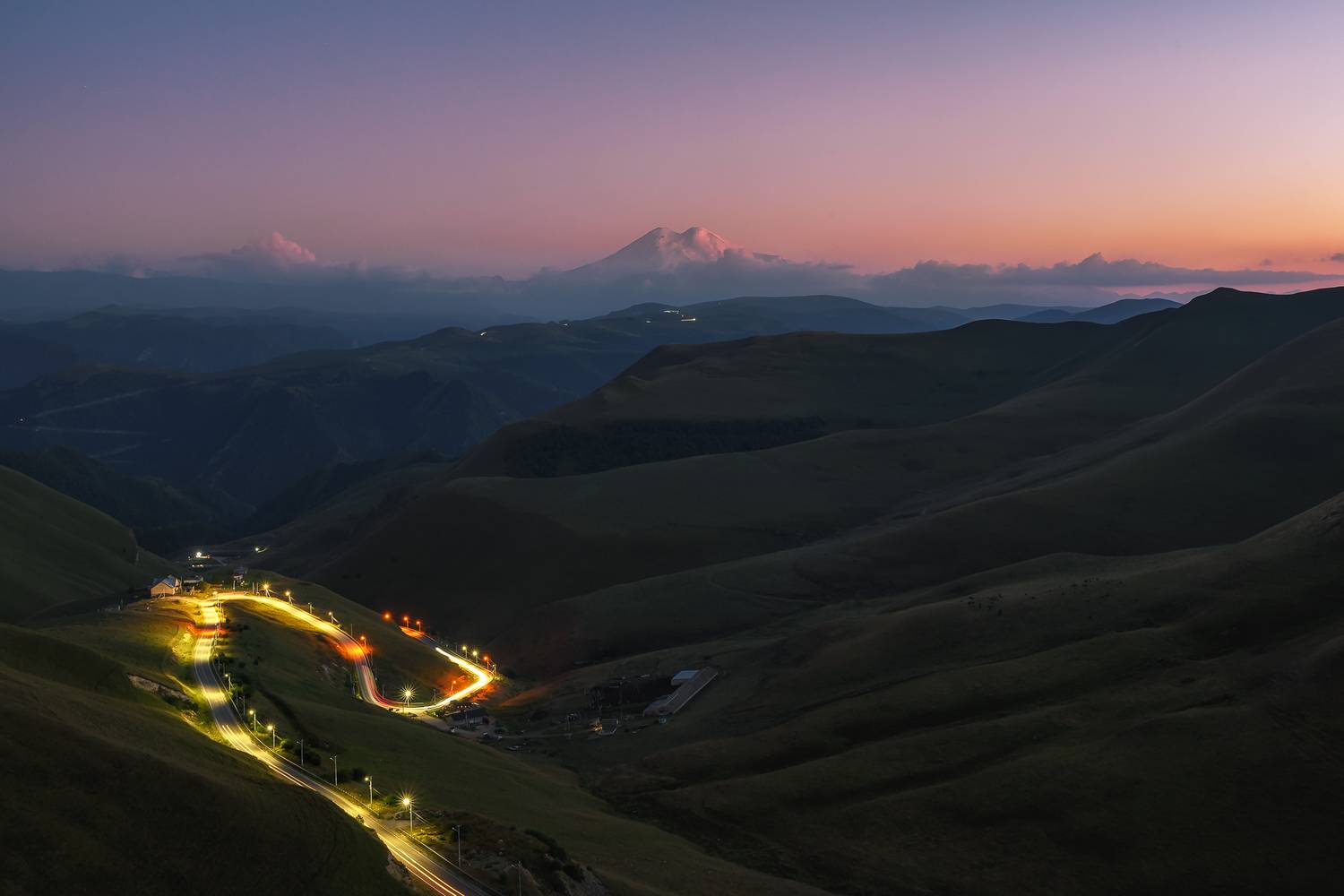 кавказ, кабардино-балкария, горы,  эльбрус, закат, закат в горах, Zakharov Armen