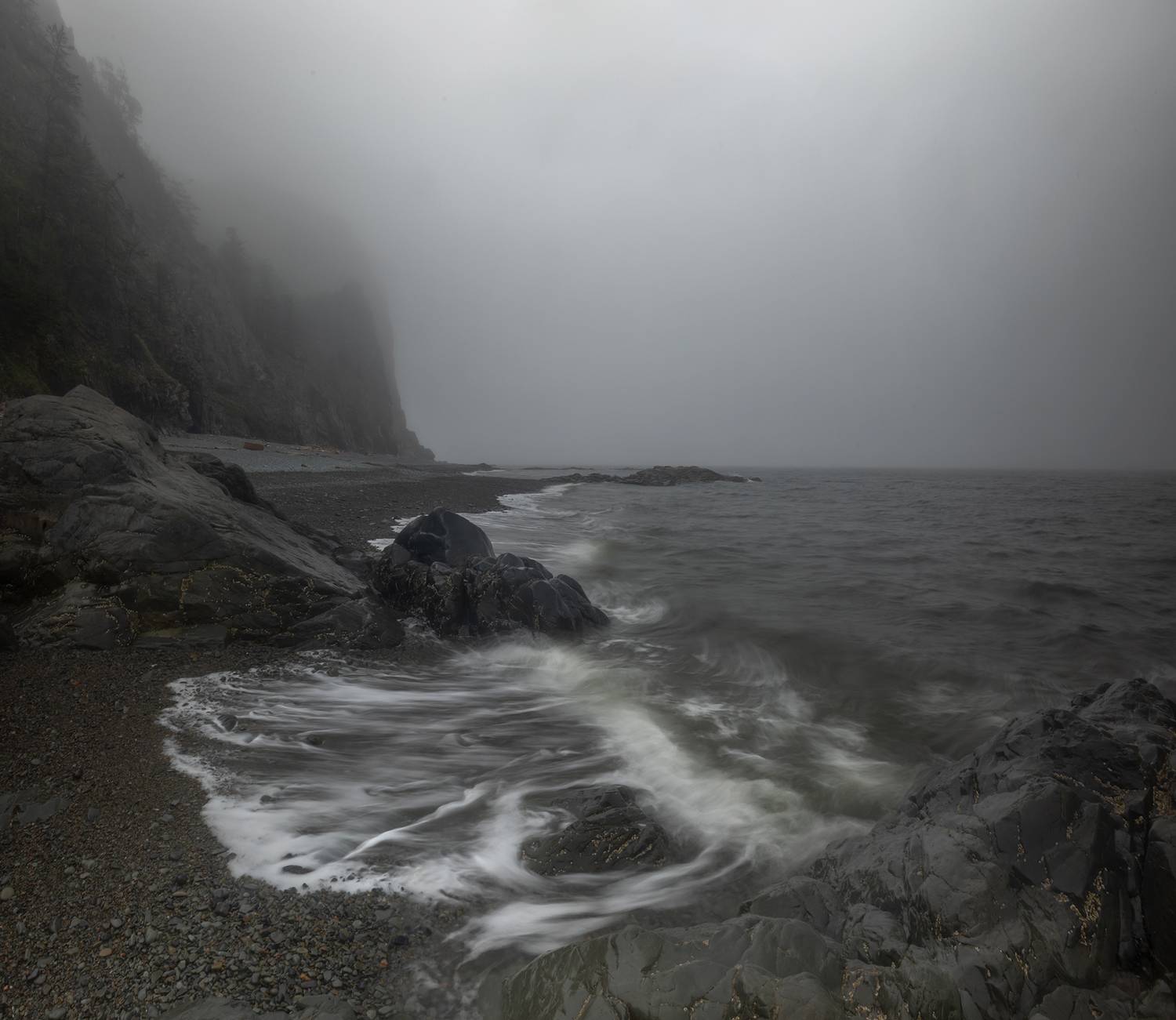 шантарские острова, медвежий, природа, шантары, охотское море, туман, Павел Ващенков