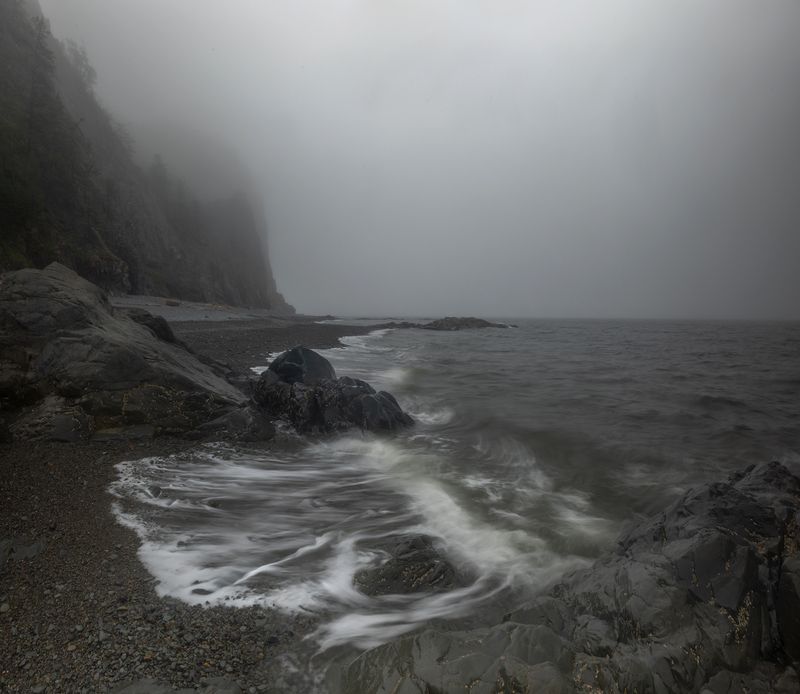 шантарские острова, медвежий, природа, шантары, охотское море, туман остров Медвежий, Шантары фото превью