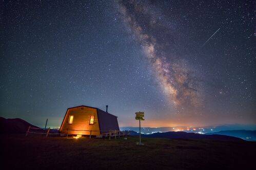 Milky Way From Urema Camp Shelter