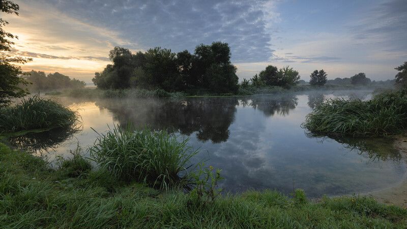 Август, облачное утро фото превью