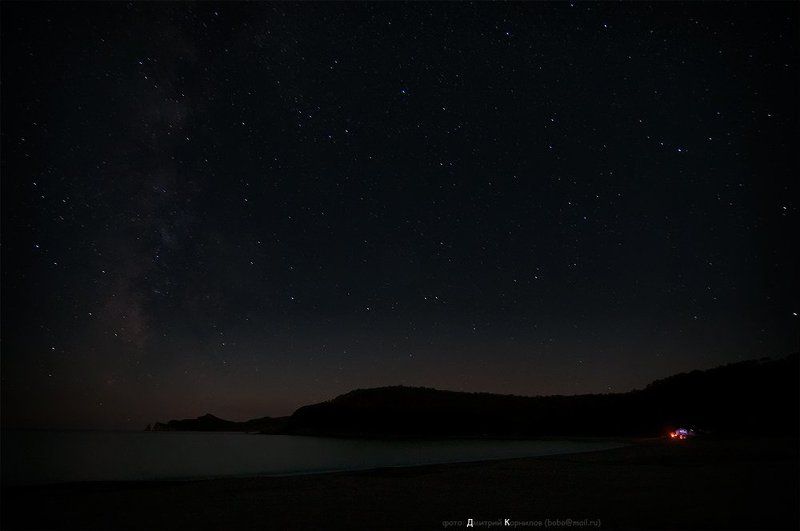 ночь, бухта, валентин, море, приморье, лазо, дмитрий, корнилов, млечный, путь, звёзды, фотосайт, северные, земли *** фото превью