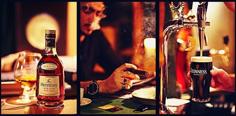 ресторан, виски, пиво, сигара ресторан фото превью