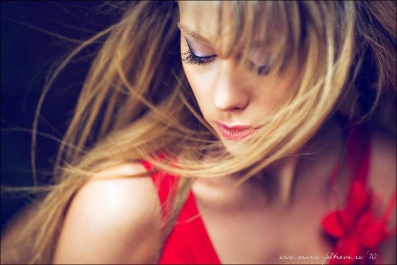 портрет, волосы, губы, девушка, Петрова Мария