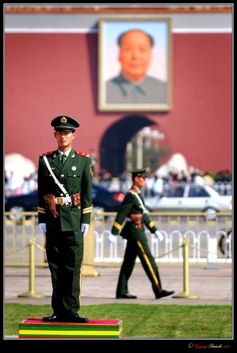 китай, пекин, площадь, "тянь-ань-мынь", бойцы, ноак, народно освободительная армия китая, Григорий Беденко