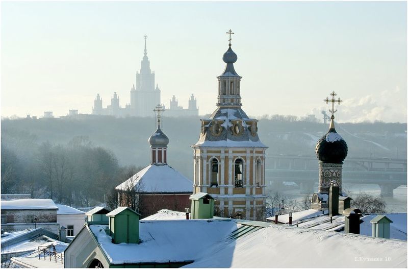 город, москва, мгу, храм, церковь, ран, кулешов евгений, Крыши... фото превью