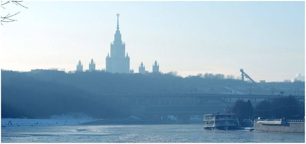 город, река, мороз, зима, москва, мгу, кулешов евгений,, Кулешов Евгений