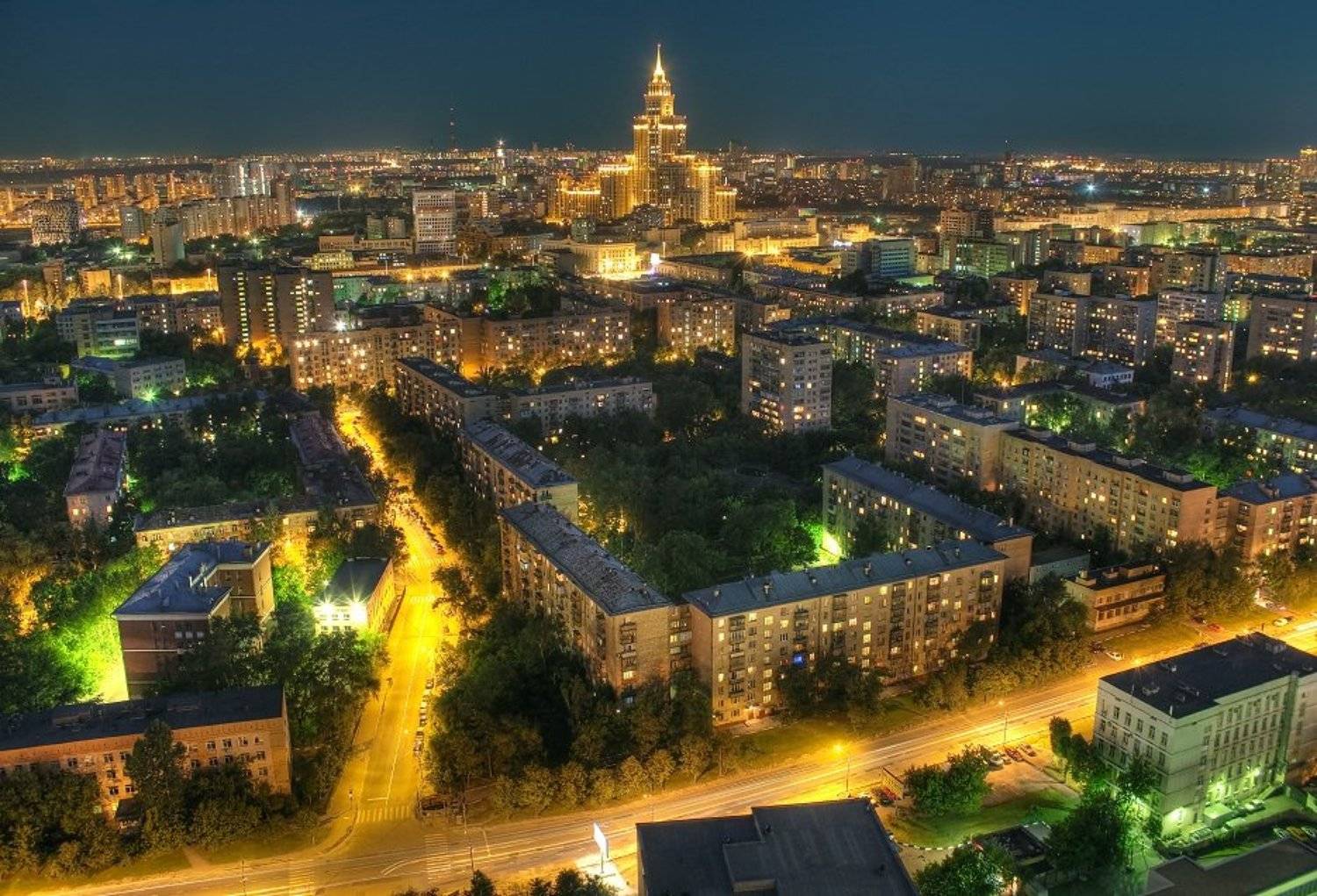 крыша, крыши, город, москва, ночь, триумф-палас, небоскрёбы, Kremchik