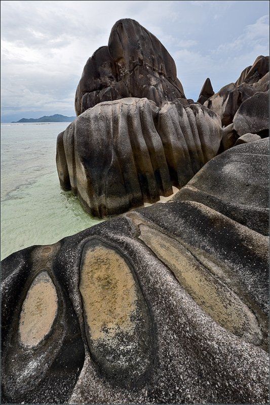 Абстракция, Камни, ла диг, Море, Облака, Океан, Пейзаж, Природа, сейшелы, Скалы, сурс даржан *** фото превью