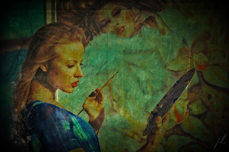 художница, картина Художница фото превью