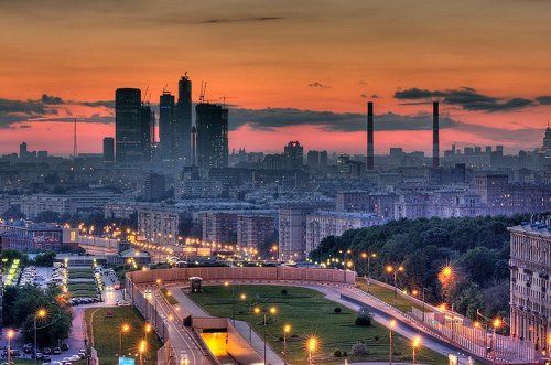 Москва в стиле Just Cause