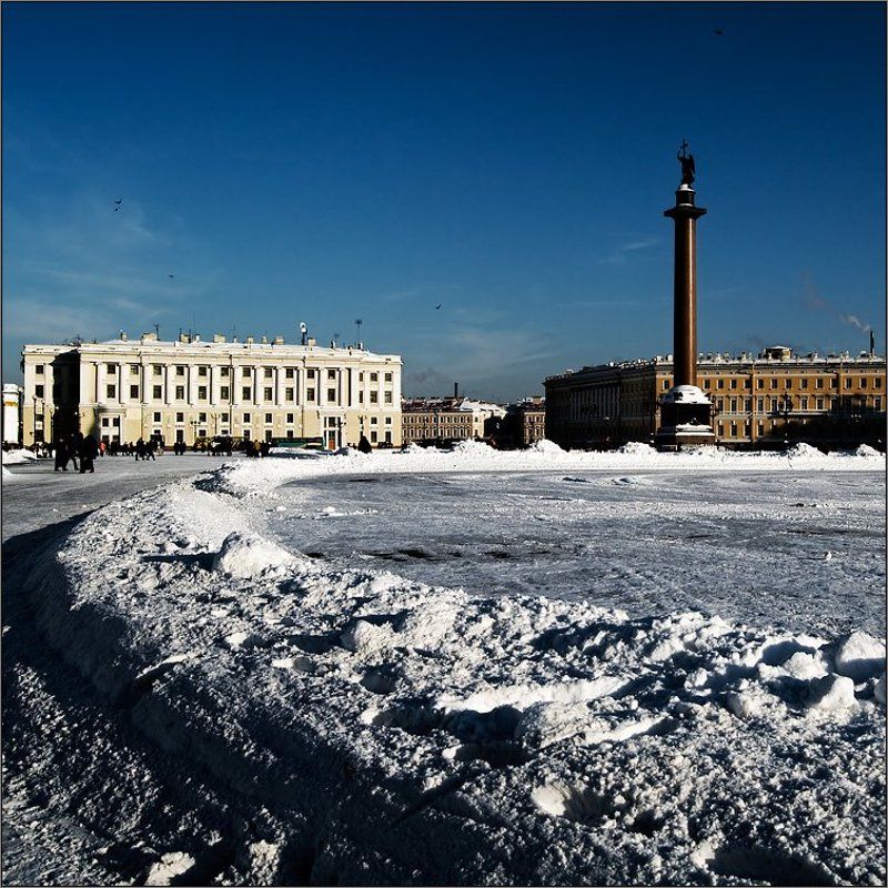 петербург, центр, дворцовая, зима Зимняя питерская открытка фото превью