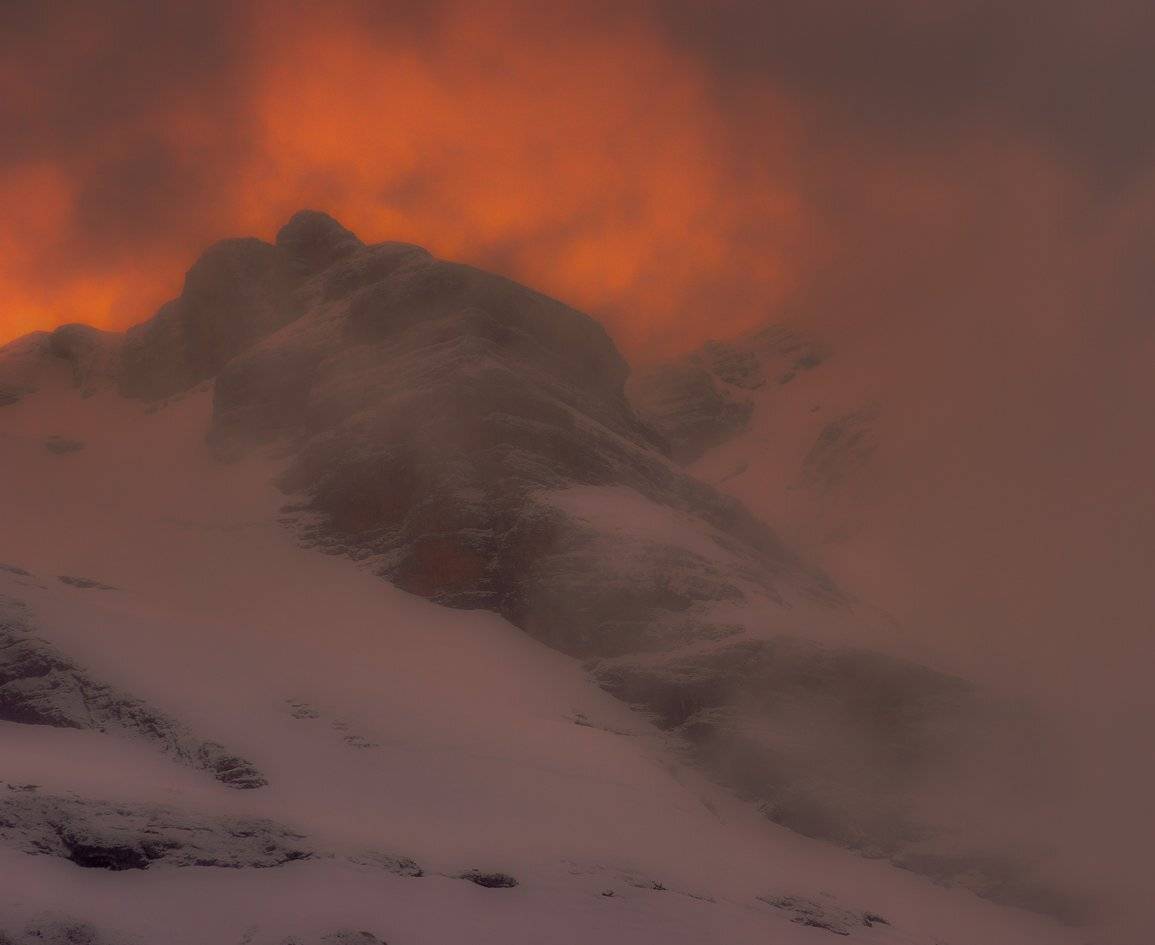 закат, горы, кавказ, оштен, фёдор