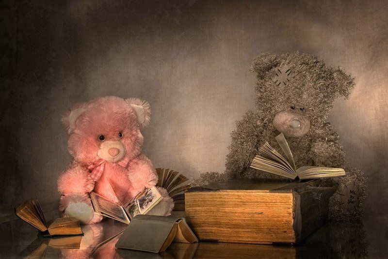 плюшевый медведь, тедди, книги Книгочеи. фото превью