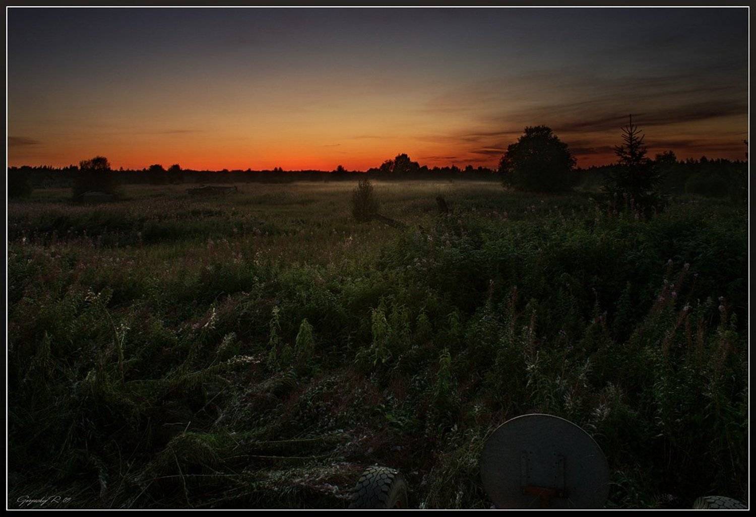 вечер,закат,деревеня,лето, Roman Goryachiy