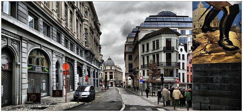 belgium, brussels, бельгия, брюссель, город, улица, дома  фото превью