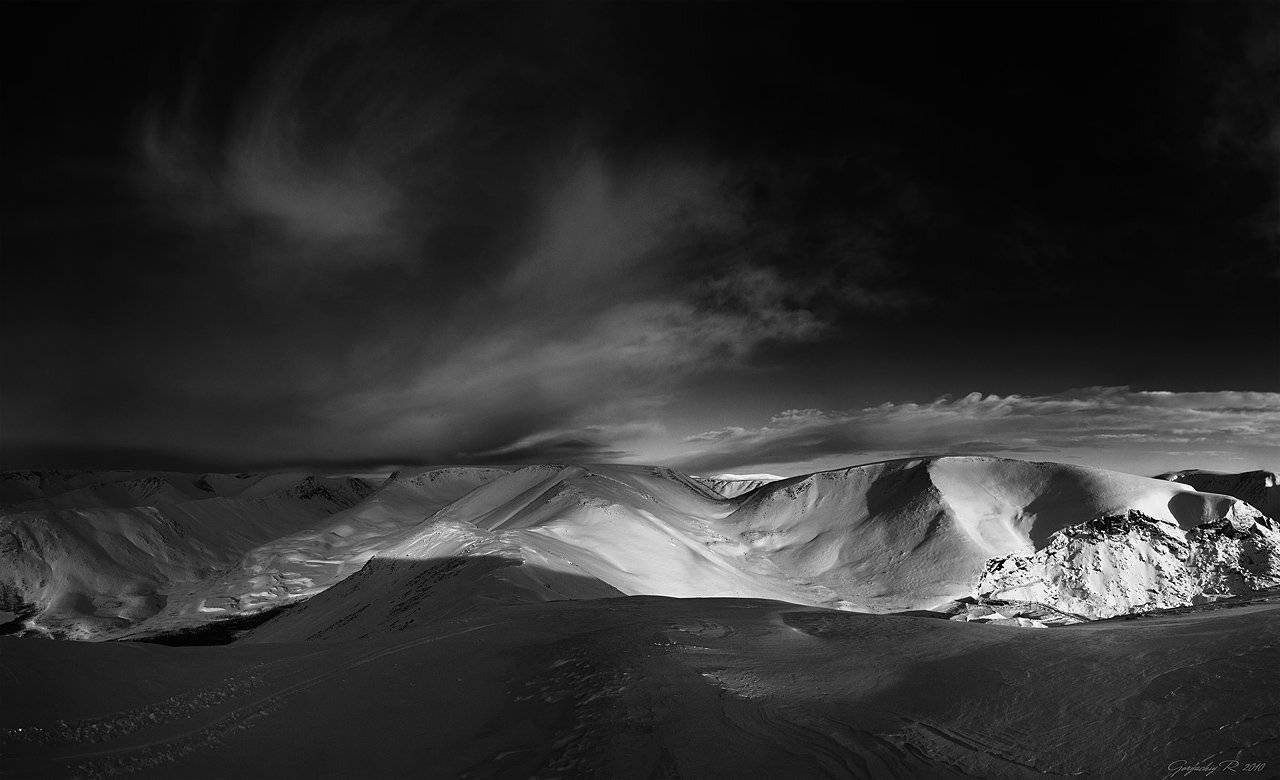 горы,хибины,кольский п-ов,север,зима,небо, Roman Goryachiy
