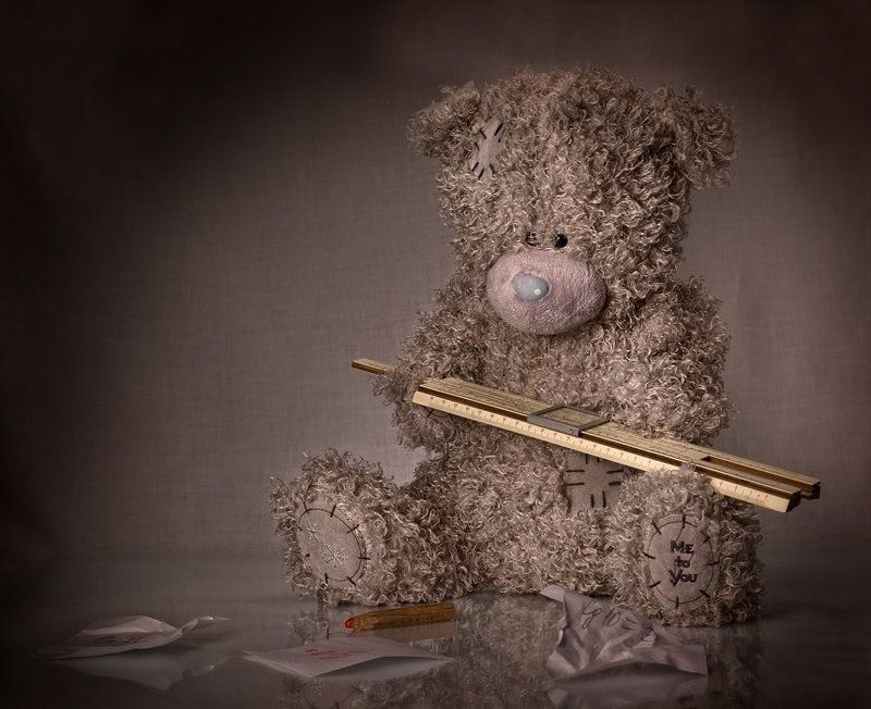 медвежонок, тедди, логарифмическая линейка Счетовод фото превью