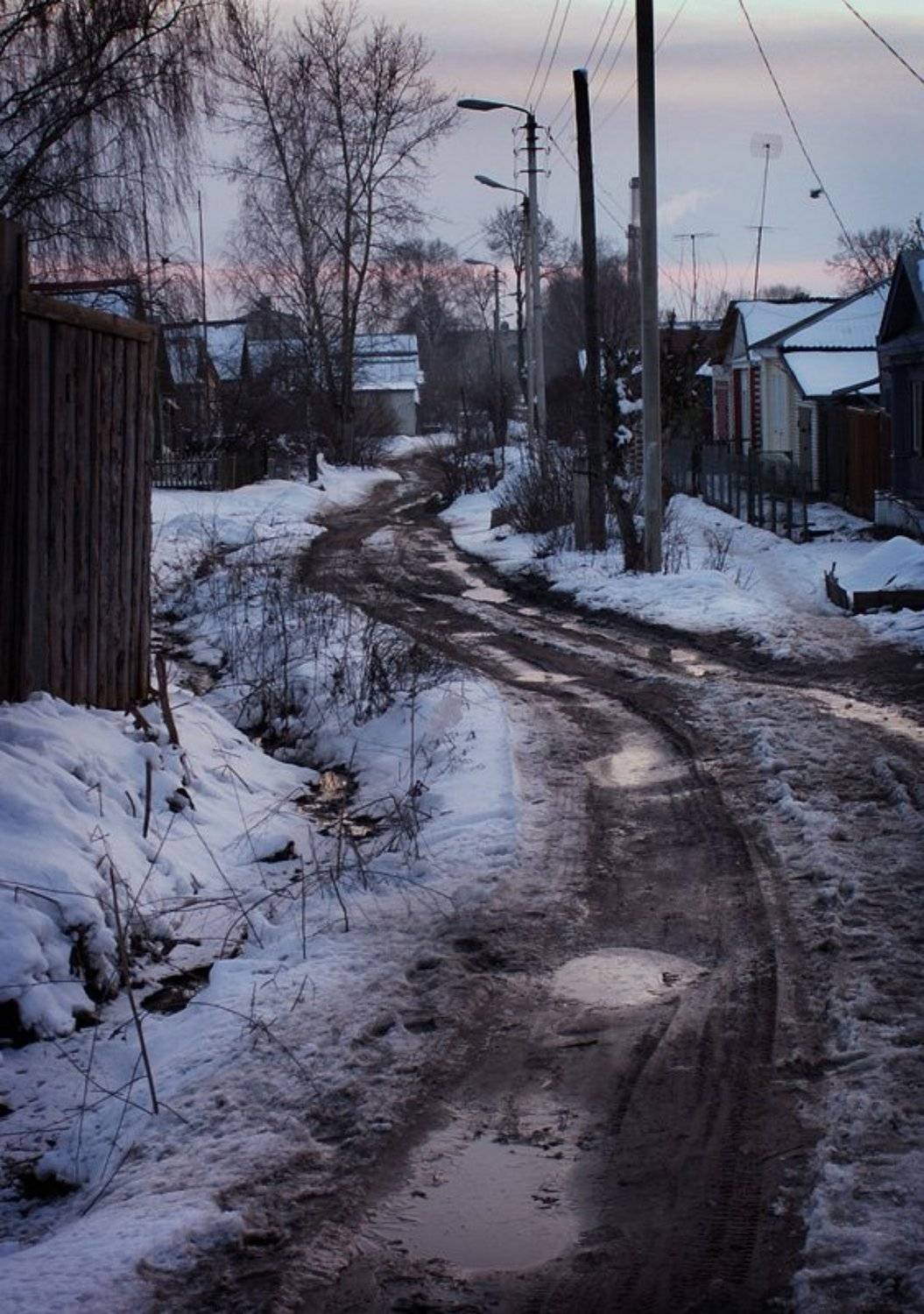 улица, фонарь, забор, март, прошлое лето