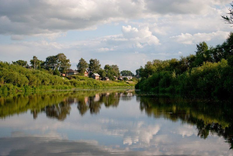 река, вода, пейзаж, поворот Вот новый поворот фото превью