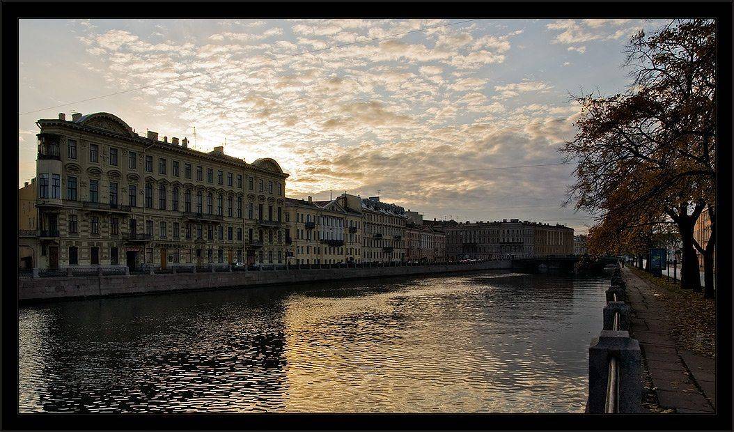 петербург, центр, фонтанка, осень, октябрь, утро, Kirill Shapovalov