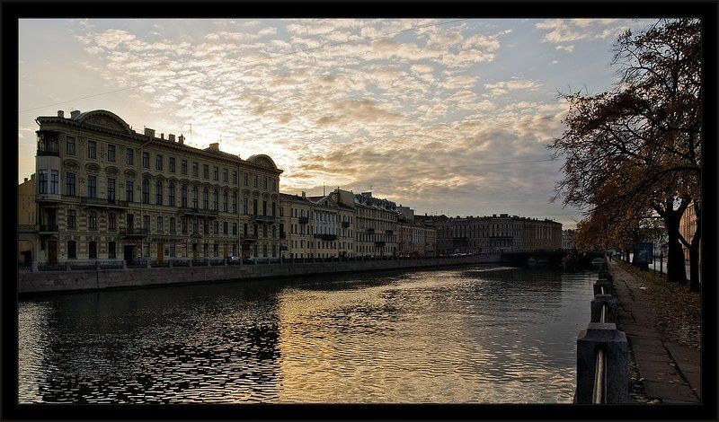 петербург, центр, фонтанка, осень, октябрь, утро Утренняя осенняя питерская зарисовка фото превью