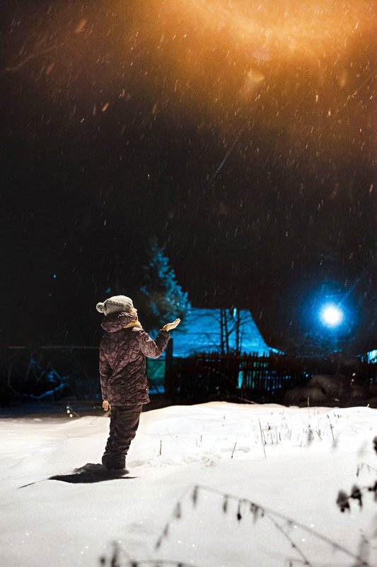 зима, дети, ребенок,детская фотография  фото превью