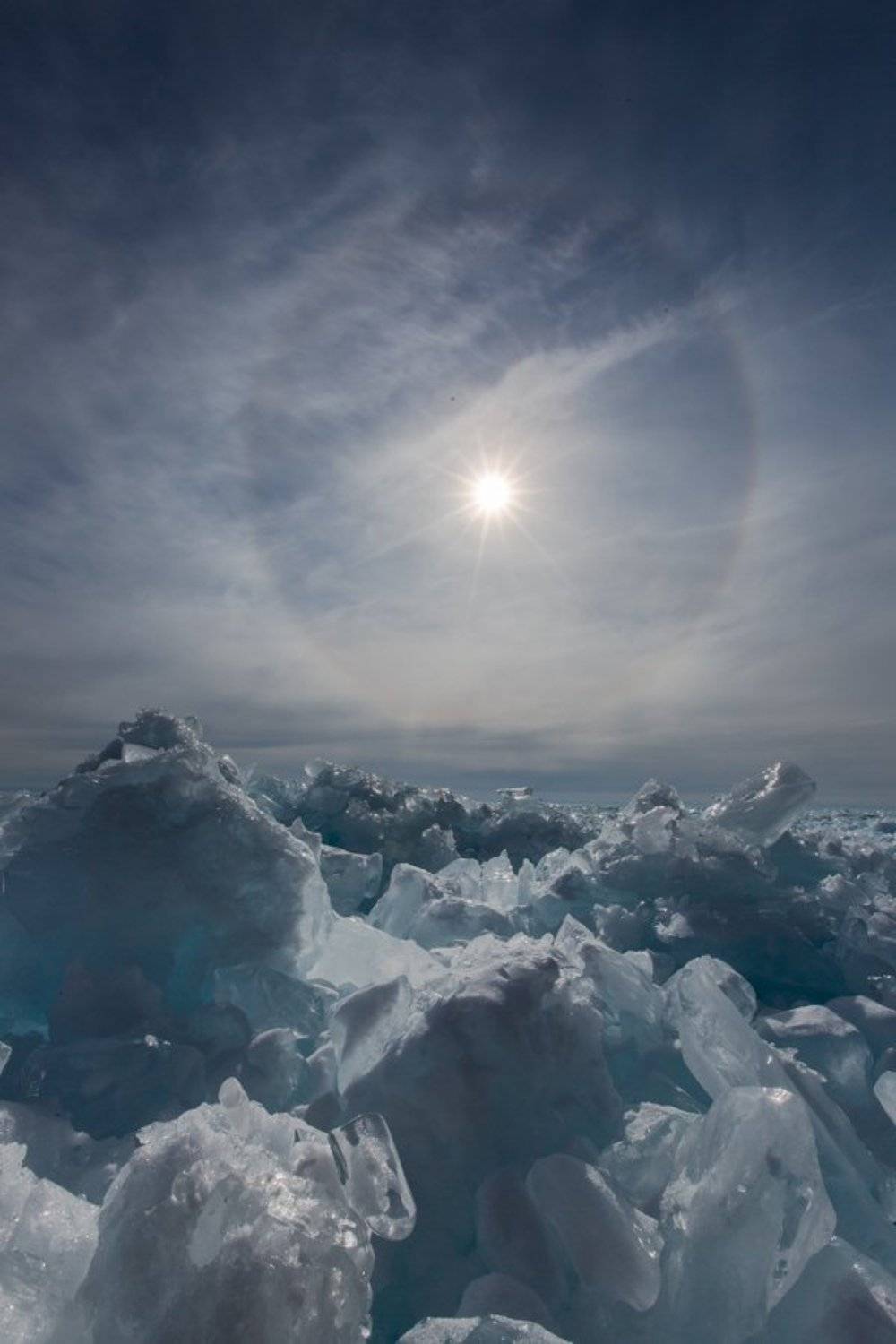 байкал, байкальский лёд, гало, лед, радуга, торосы, холод, Ирина Назарова