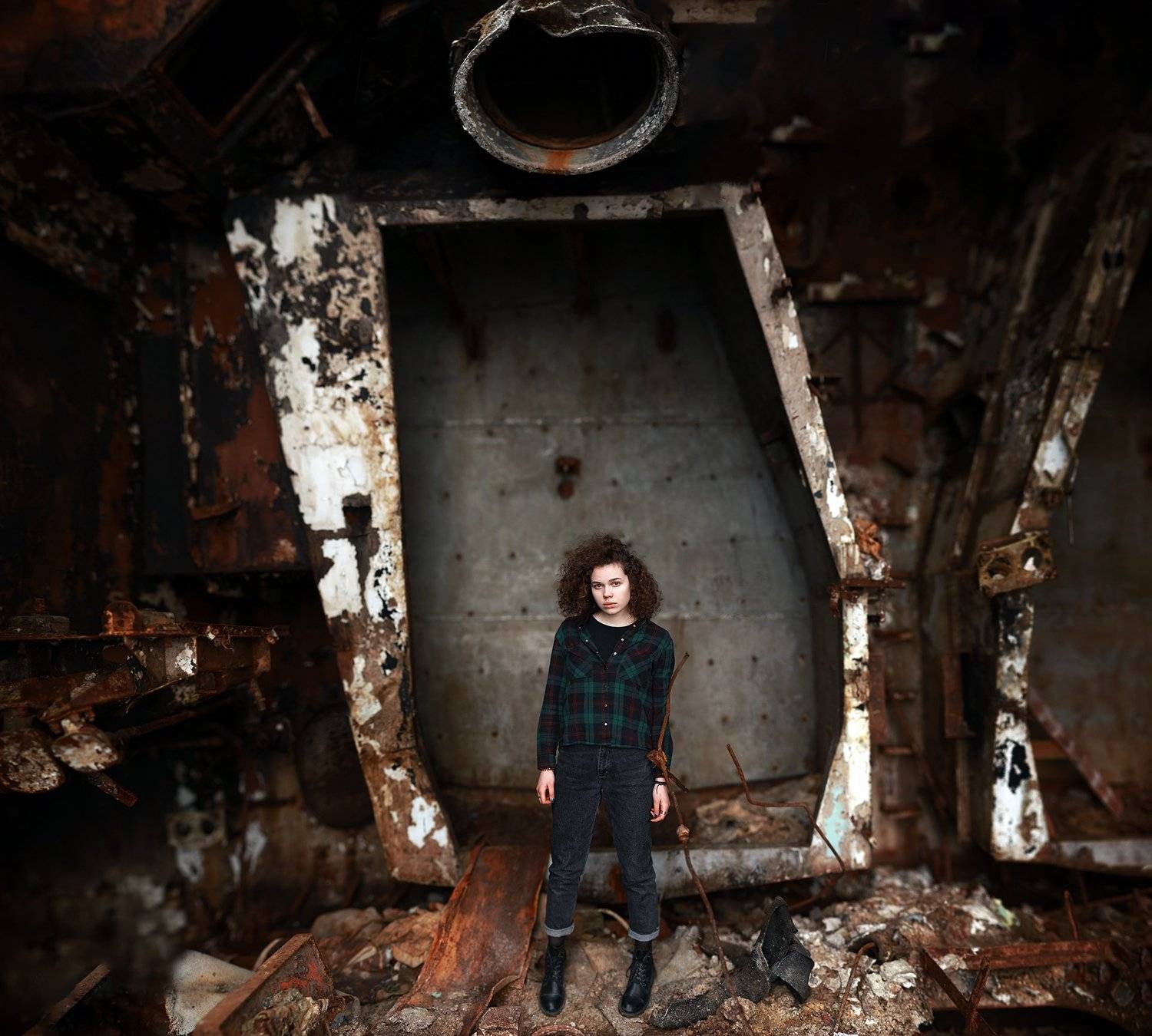 Apocalypse, Girl, Hair, Rust, Владимир Галяк