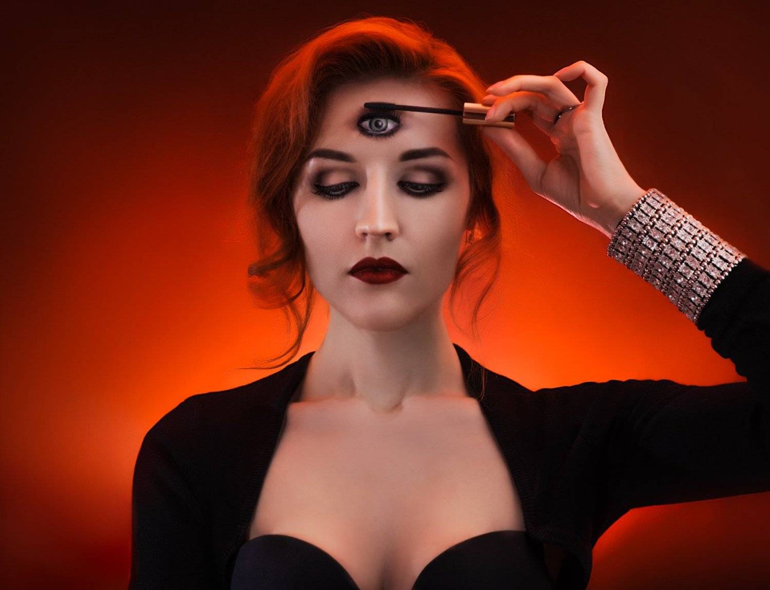 Girl, Makeup, Perfect, Portrait, Red, Redhead, Влад Арт