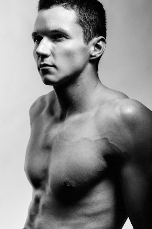 man, model, bw Andrey фото превью