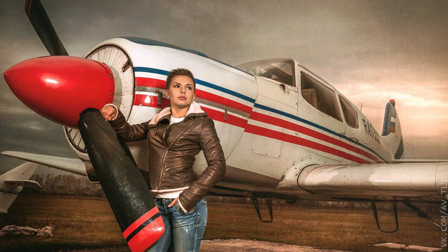 самолет, девушка, пилот, airplane,fly,airshow, Сухарь Александр