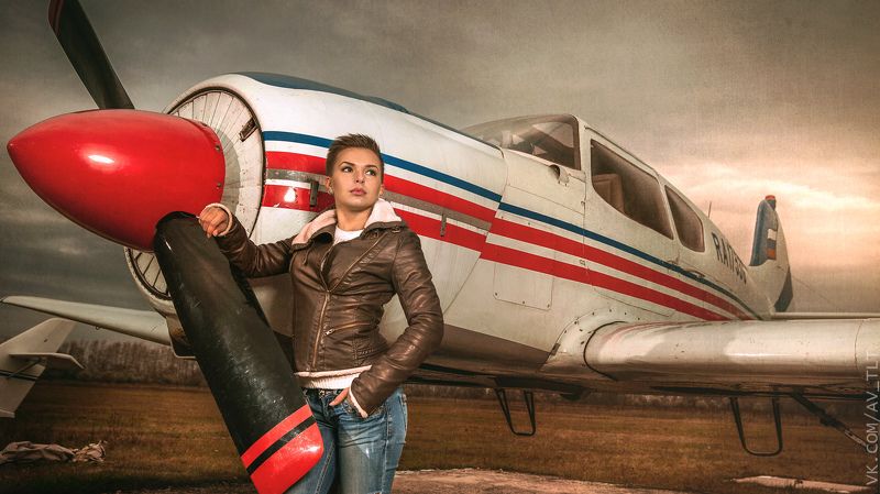 самолет, девушка, пилот, airplane,fly,airshow Ольга фото превью