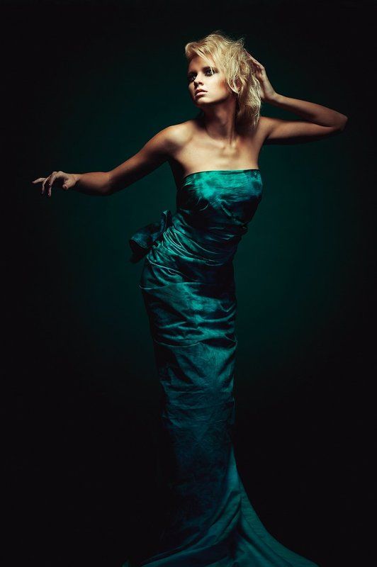 Mermaid, Девушка, Зеленый, Портрет, Русалка mermaid фото превью